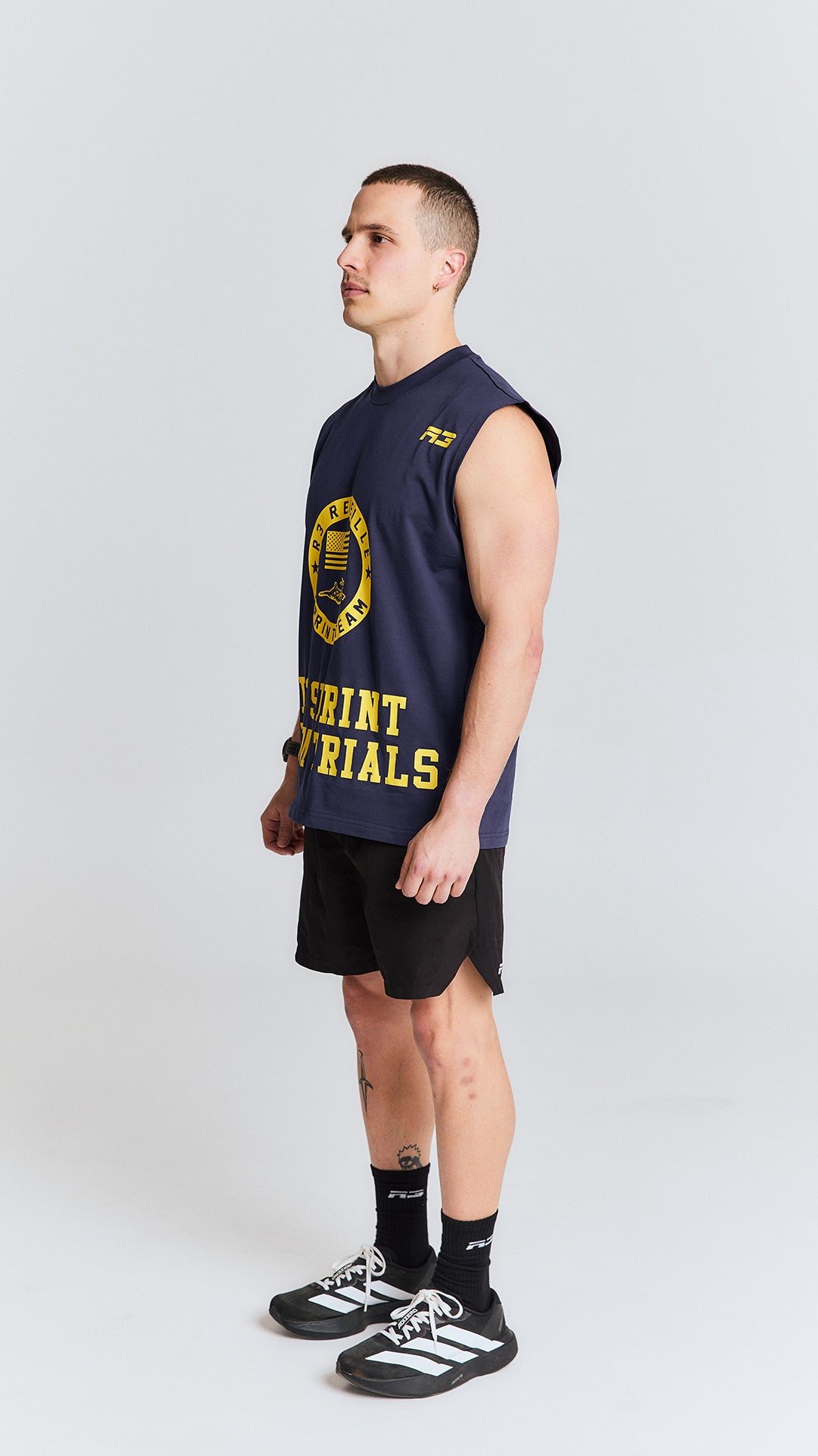 Sprint Team Oversized Tank - Navy