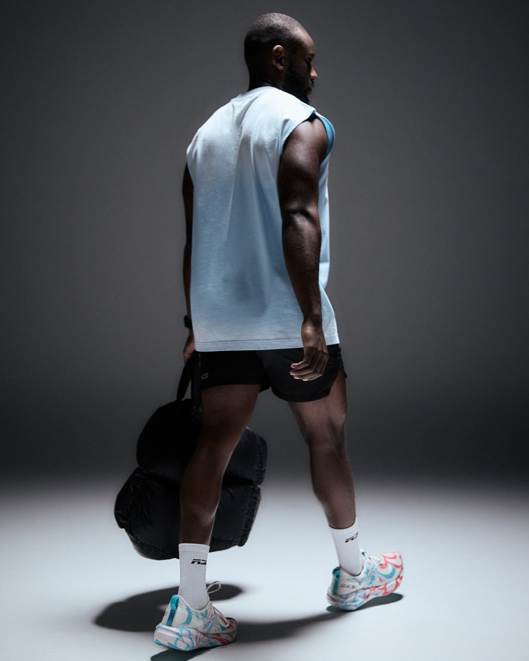 Sunfaded Oversized Tank - Baby Blue