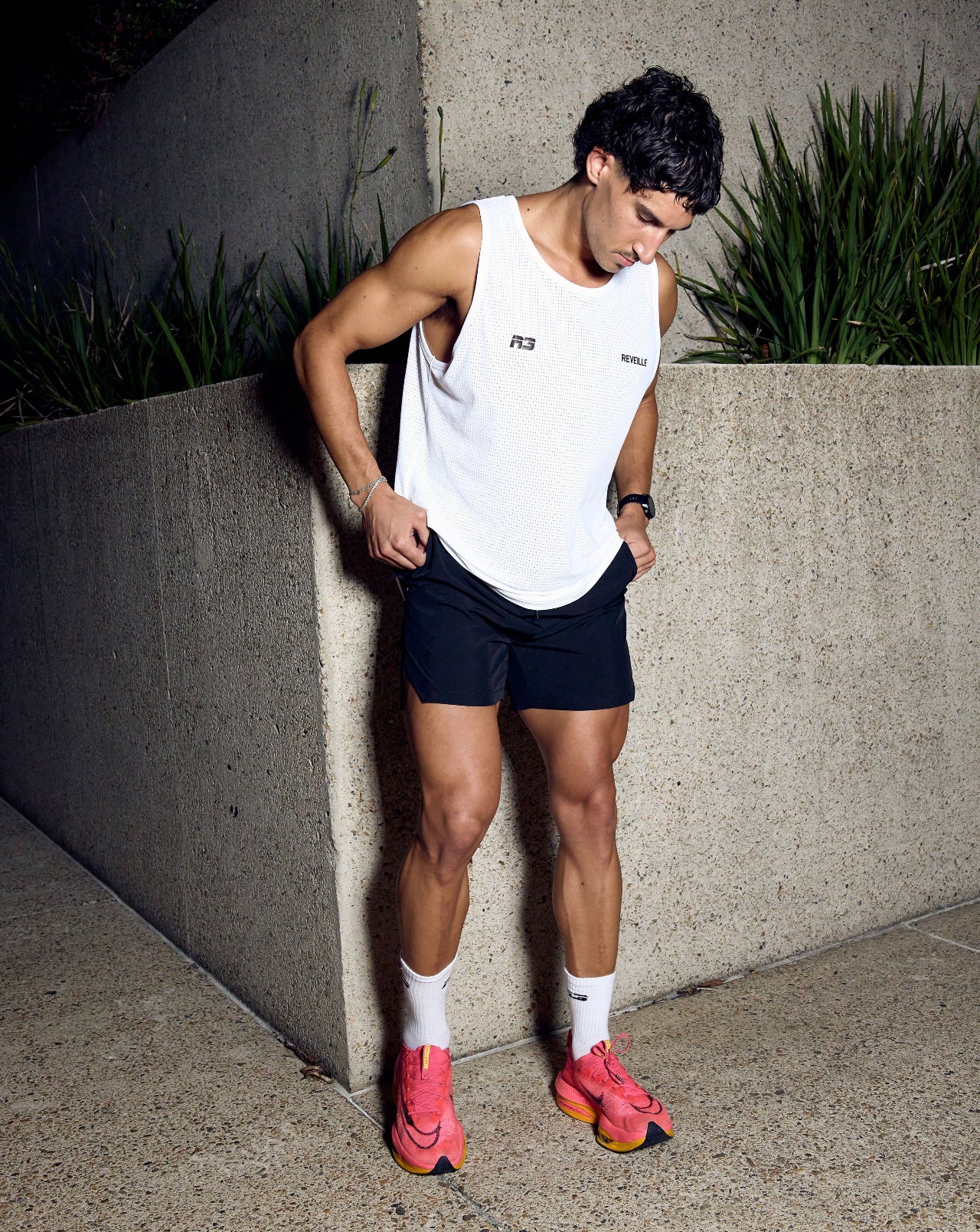 R3 Training Singlet - White