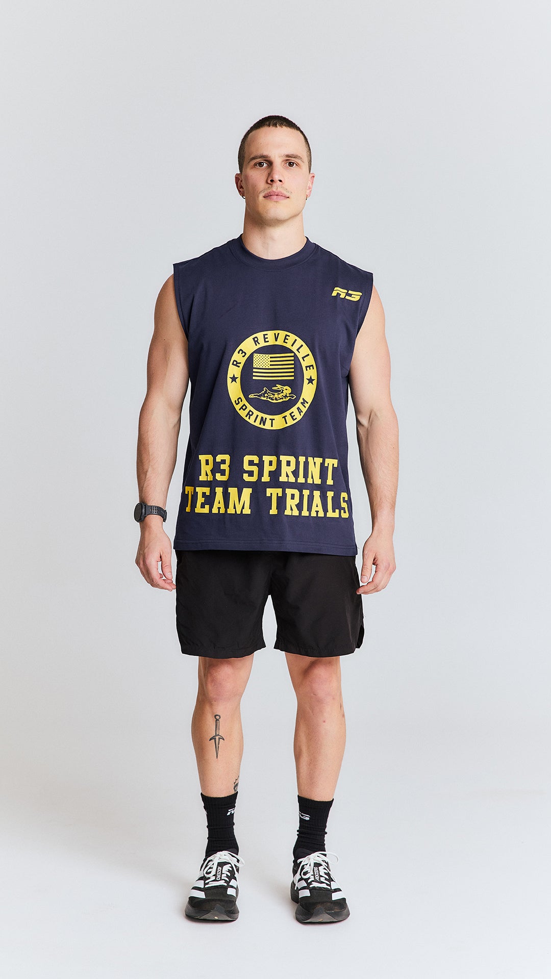 Sprint Team Oversized Tank - Navy