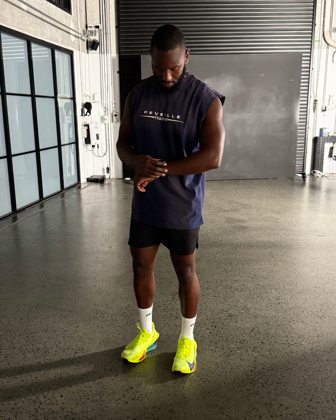 Sunfaded Oversized Tank - Navy