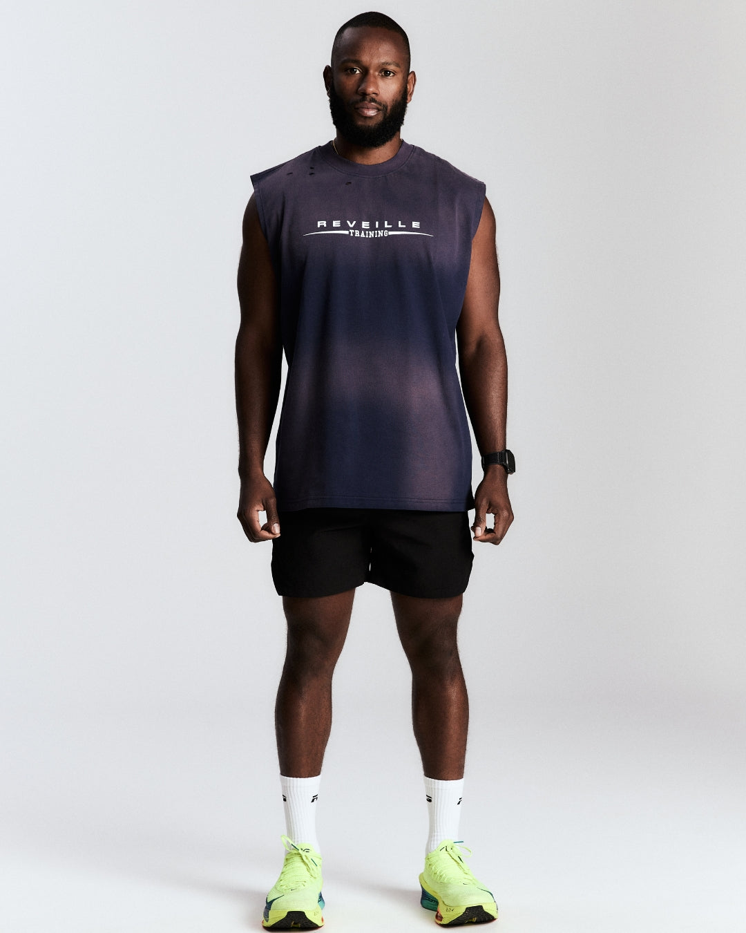 Sunfaded Oversized Tank - Navy