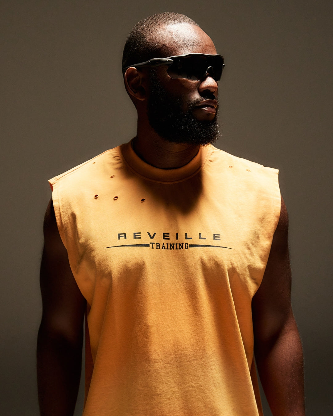 Sunfaded Oversized Tank - Orange