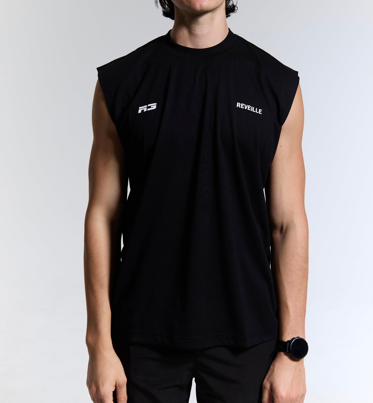R3 Oversized Tank - Black/White