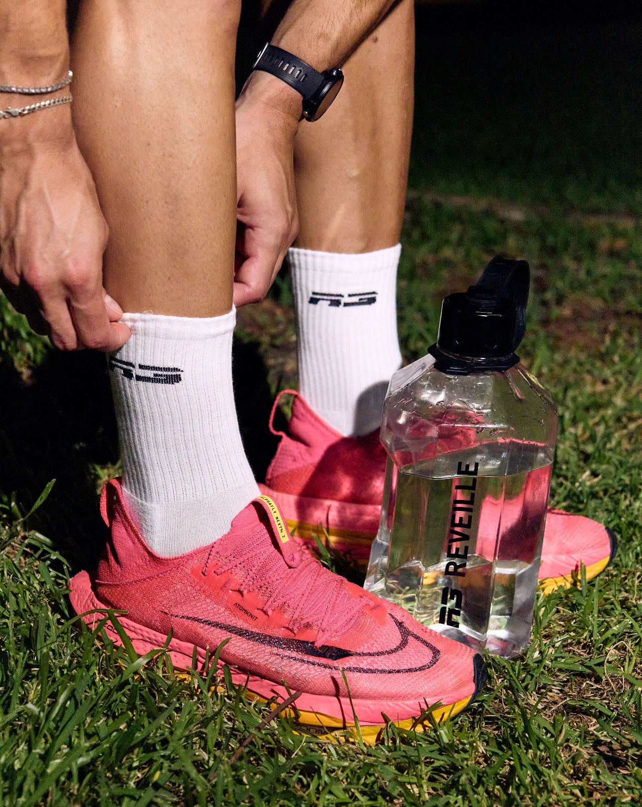 R3 Training Sock - White (3 Pack)