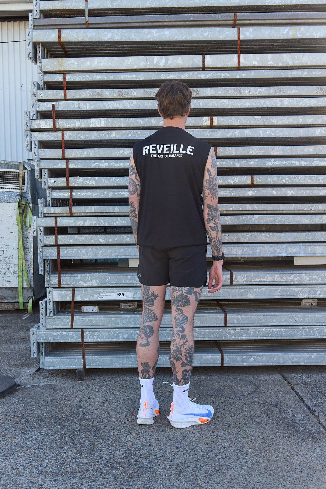 R3 Oversized Tank - Black/White
